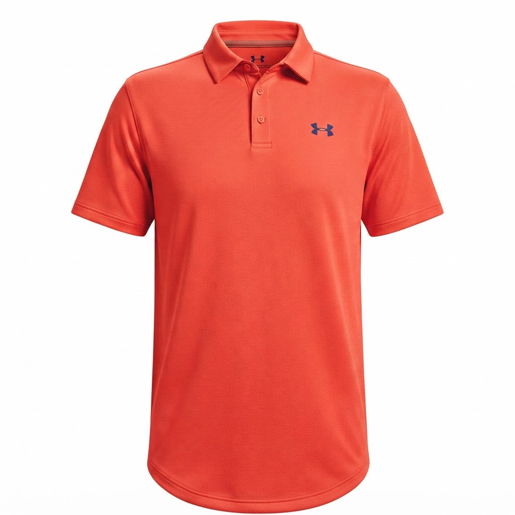 Under Armour Orange-Red Performance Polo Shirt Short Sleeve