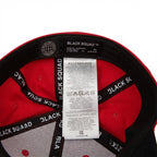 BLACK SQUAD red Squad Red & red Distressed Baseball Cap