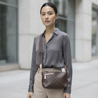 LOUIS VUITTON Monogram Canvas Crossbody Bag with Textile Str