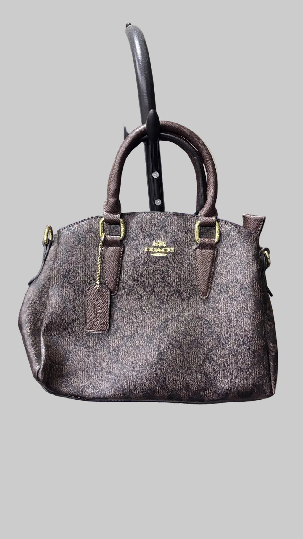 COACH NEW YORK Coach Signature Monogram Brown Satchel