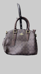 COACH NEW YORK Coach Signature Monogram Brown Satchel