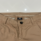 max Men's Camel Straight-Leg Cotton Chino Trousers