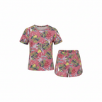 Esmara Women's Pink Tropical Print Cotton Short Set