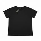 Women's Charcoal Black V-Neck Relaxed T-Shirt