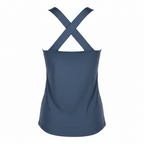 Nanga Parbat Women's Blue Cotton Sleeveless Tank Top