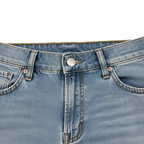 Men's Light Blue Slim-Fit Faded Denim Jeans