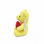 Bright Yellow Heart Emoji Plush Teddy Bear