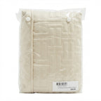 bianca elegance Unisex Cream Quilted Geometric Square Europe