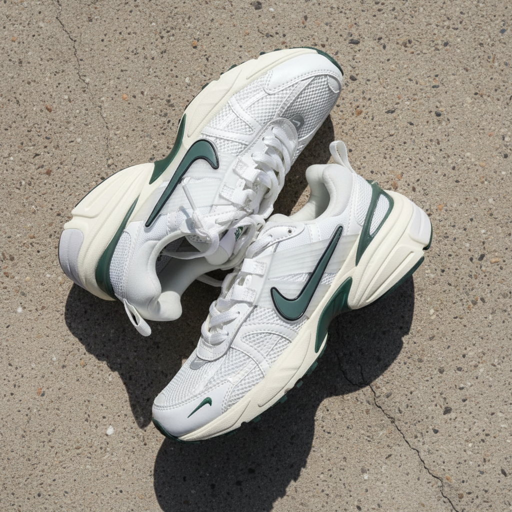Nike P-6000 White and Green Men's Sneakers