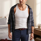 LIVERGY Men's Classic White Ribbed Tank Top Undershirt