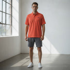 Under Armour Orange-Red Performance Polo Shirt Short Sleeve