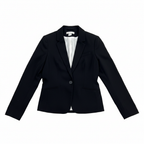 Women's Tailored Black Notched Lapel Blazer