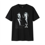 The X-Files Black Oversized Graphic Tee with Monochrome TV P