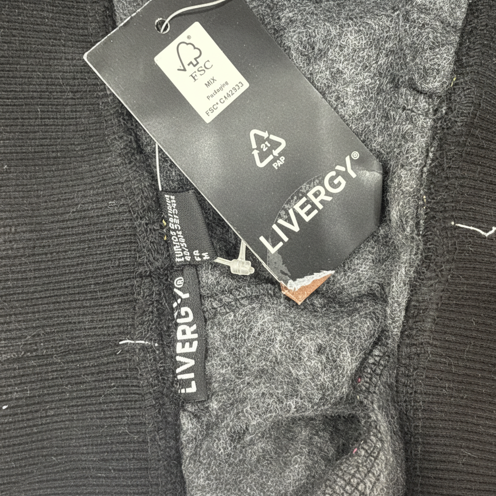 Livergy Men's Black Lidl Logo Print Cotton Joggers