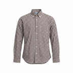 Jacadi Paris Kids Brown Gingham Cotton Shirt - Size 12A