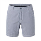 LIVERGY Men's Blue and blue Striped Tailored Shorts