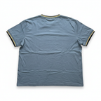 FRED PERRY Men's Light Blue Tipped Crew Neck Cotton T-Shirt