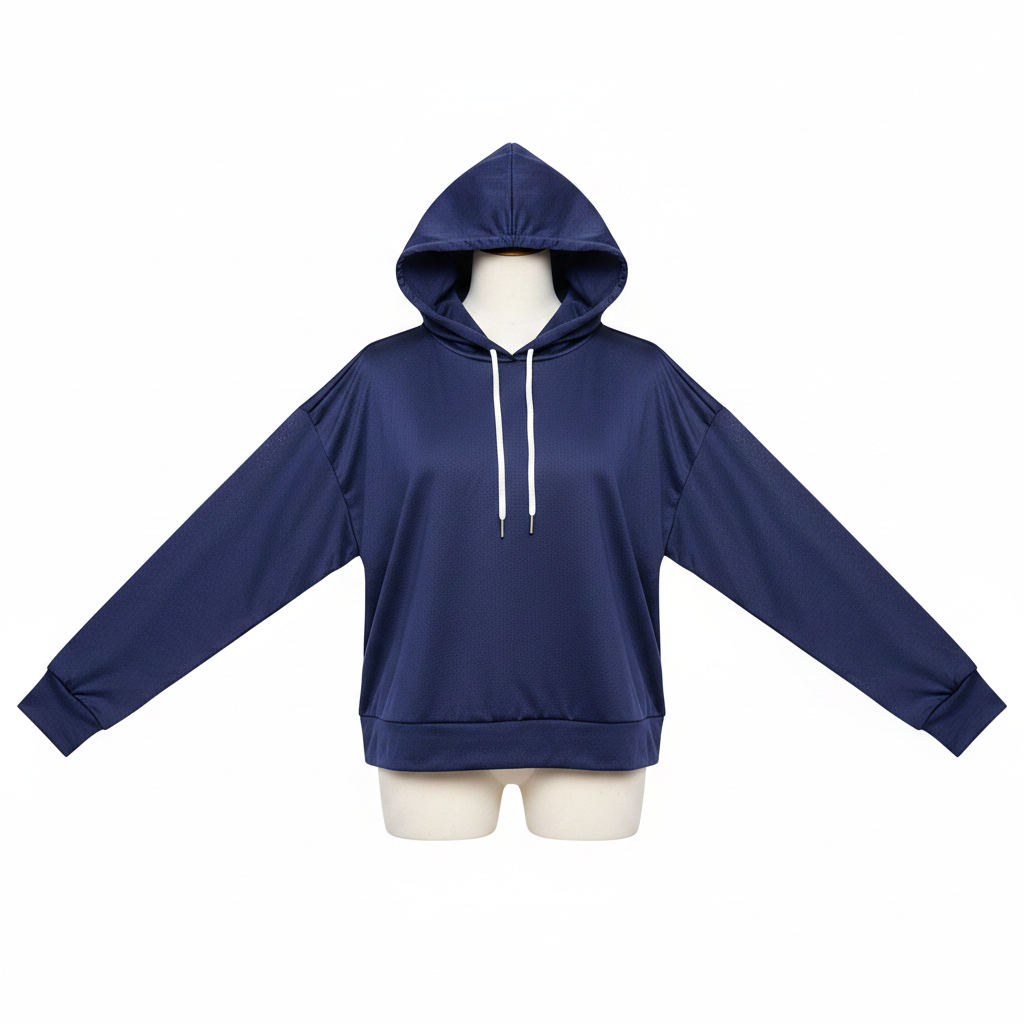 Women's Navy Blue Lightweight Mesh Freedom Hoodie