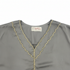 Dar Tuson Women's Charcoal Grey Embellished Tunic Dress