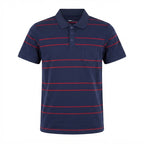 Anko Anko Navy and Red Striped Cotton Jersey Polo Shirt