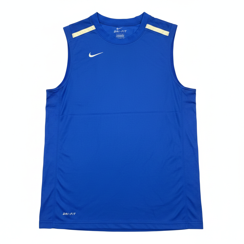 Nike Men's Blue Dri-FIT Sleeveless Training Tank Top