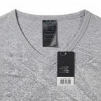 LIVERGY Men's Heather Grey V-Neck Cotton Jersey Undershirt
