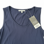 Women's Navy Blue Scoop Neck Cotton Tank Top
