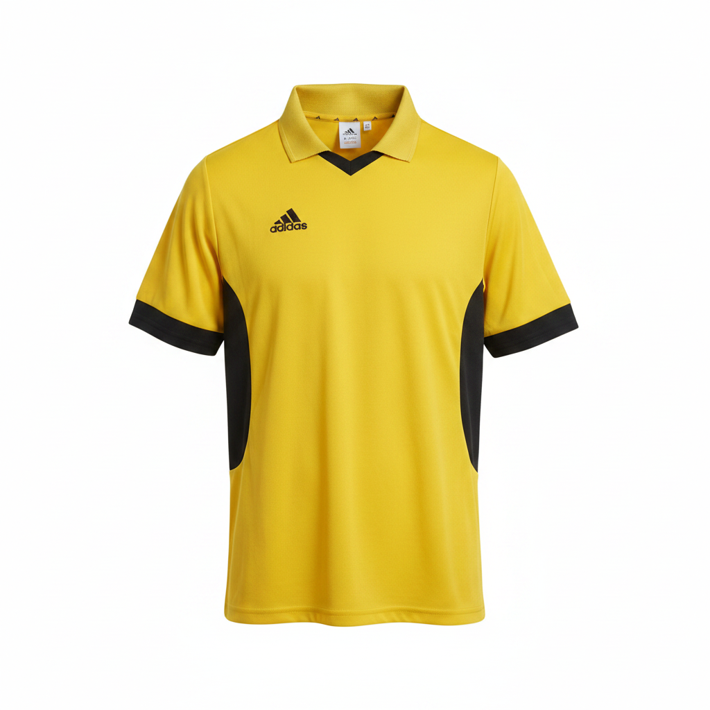 Men's Adidas Yellow Climalite Performance Polo Shirt