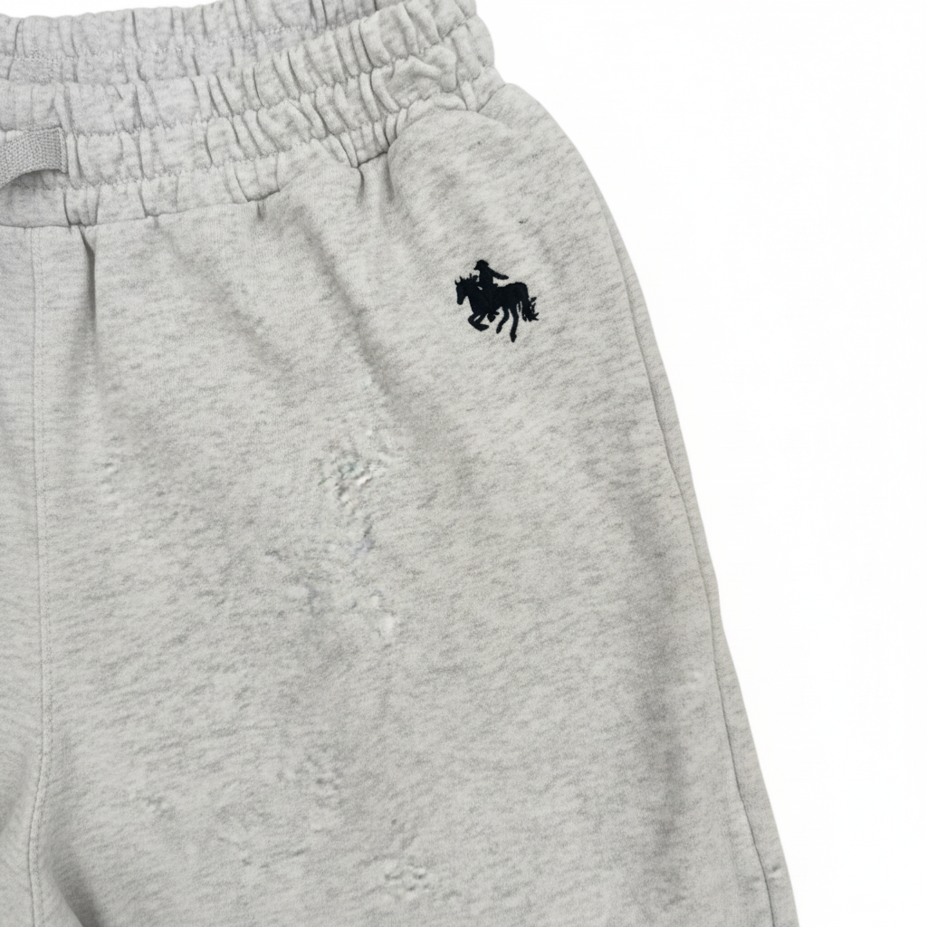 Polo Ralph Lauren Grey Heather Wide-Leg Sweatpants