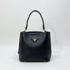 Prada Black Saffiano Leather Bucket Bag