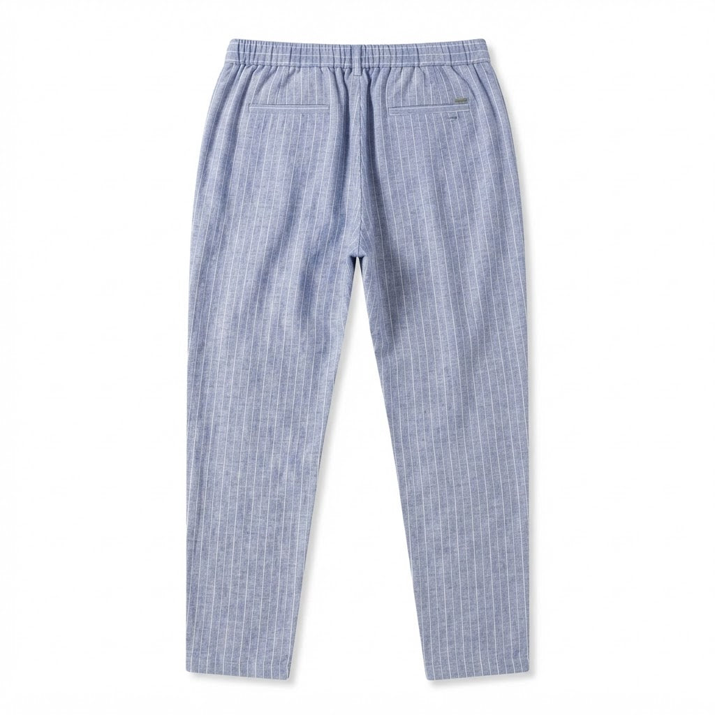 Women's Light Blue Pinstripe Tailored Trousers