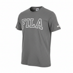 FILA Men's Grey Marle Logo Graphic T-Shirt - Size S