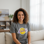 Women's NBA Los Angeles Lakers Grey Graphic T-Shirt