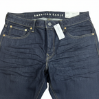 American Eagle Men's Airflex+ Slim Straight Jeans Dark Wash