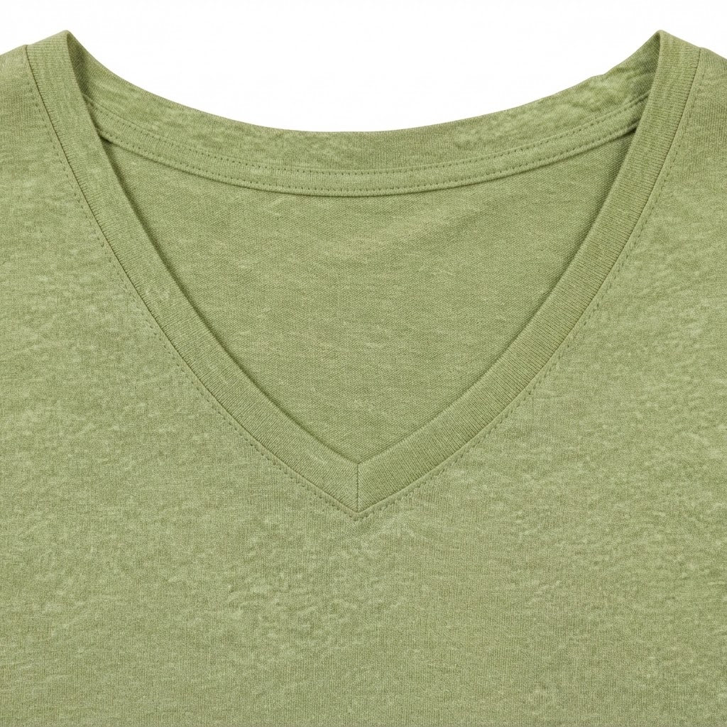 Women's Lime Green Relaxed V-Neck T-Shirt