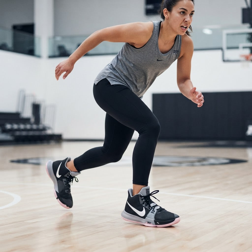 NIKE Nike Black & Pink High-Top Basketball Sneakers