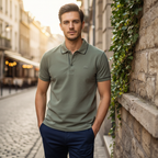 Lacoste Men's Regular Fit Piqué Polo Shirt - Olive Green
