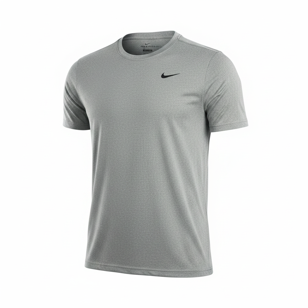 Nike Men's Dri-FIT Heather Grey Athletic T-Shirt