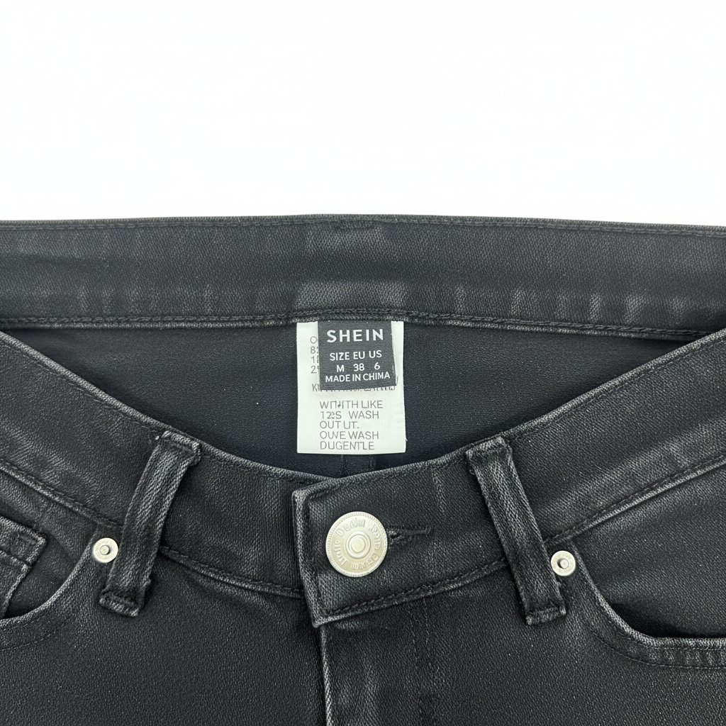 Women's Black High-Waist Flare Jeans with Raw Hem