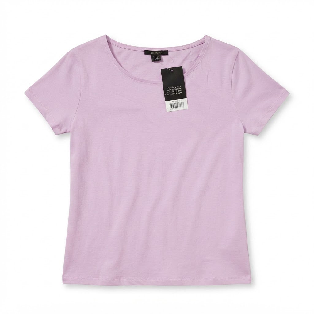 esmara Women's Pink Elastic Waist Jersey Mini Dress with Poc