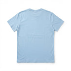 Women's Light Blue Relaxed Cotton Crew Neck T-Shirt