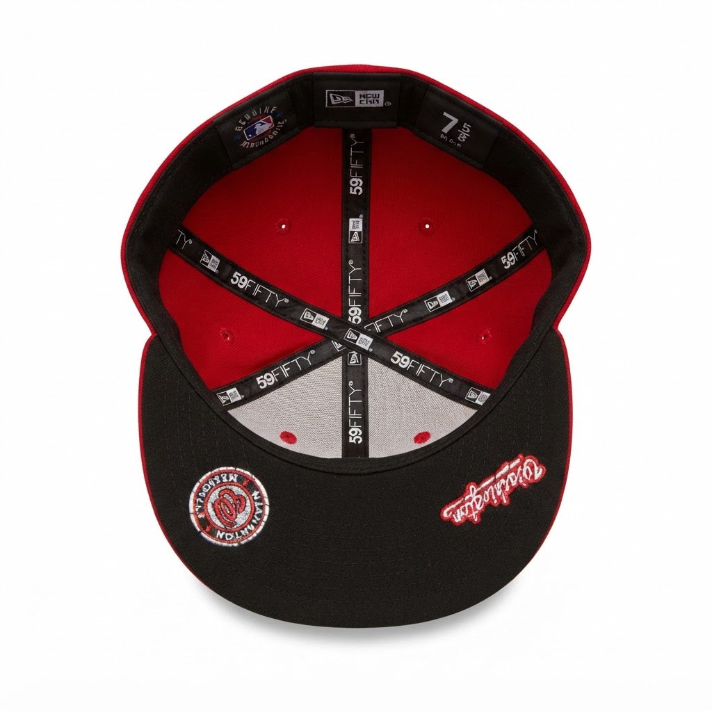 New Era Red Washington Nationals Flat-Brim Cap