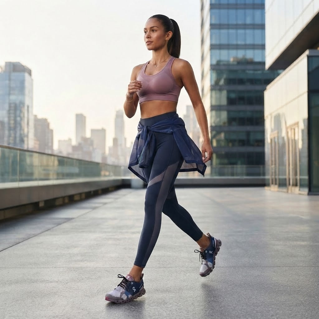 On On Cloud X Women's Running Sneakers - Navy/Grey