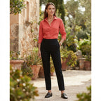 Burberrys Women's Coral coral Linen Button-Down Shirt