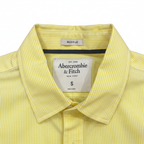 Abercrombie & Fitch Yellow Striped Muscle Fit Shirt