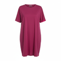 Esmara Women's Magenta Cotton T-Shirt with Side Slits