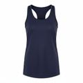 Crivit Women's Blue Linen Functional Racerback Tank Top