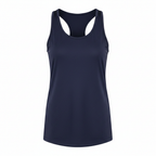 Crivit Women's Blue Linen Functional Racerback Tank Top