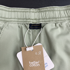 mayoral Kids Sage Green Cotton Drawstring Shorts