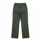 Women's Olive Green Wide Leg Cargo Pants - Size S